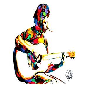 Jim Croce Singer Guitar Folk Rock Poster Print Wall Art 18x24